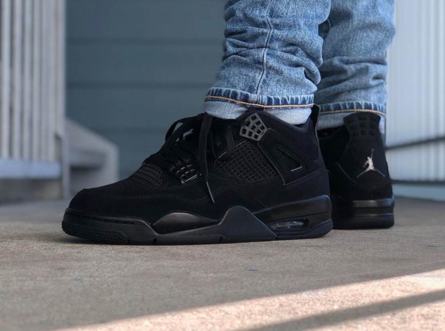 jordan retro 4 noir